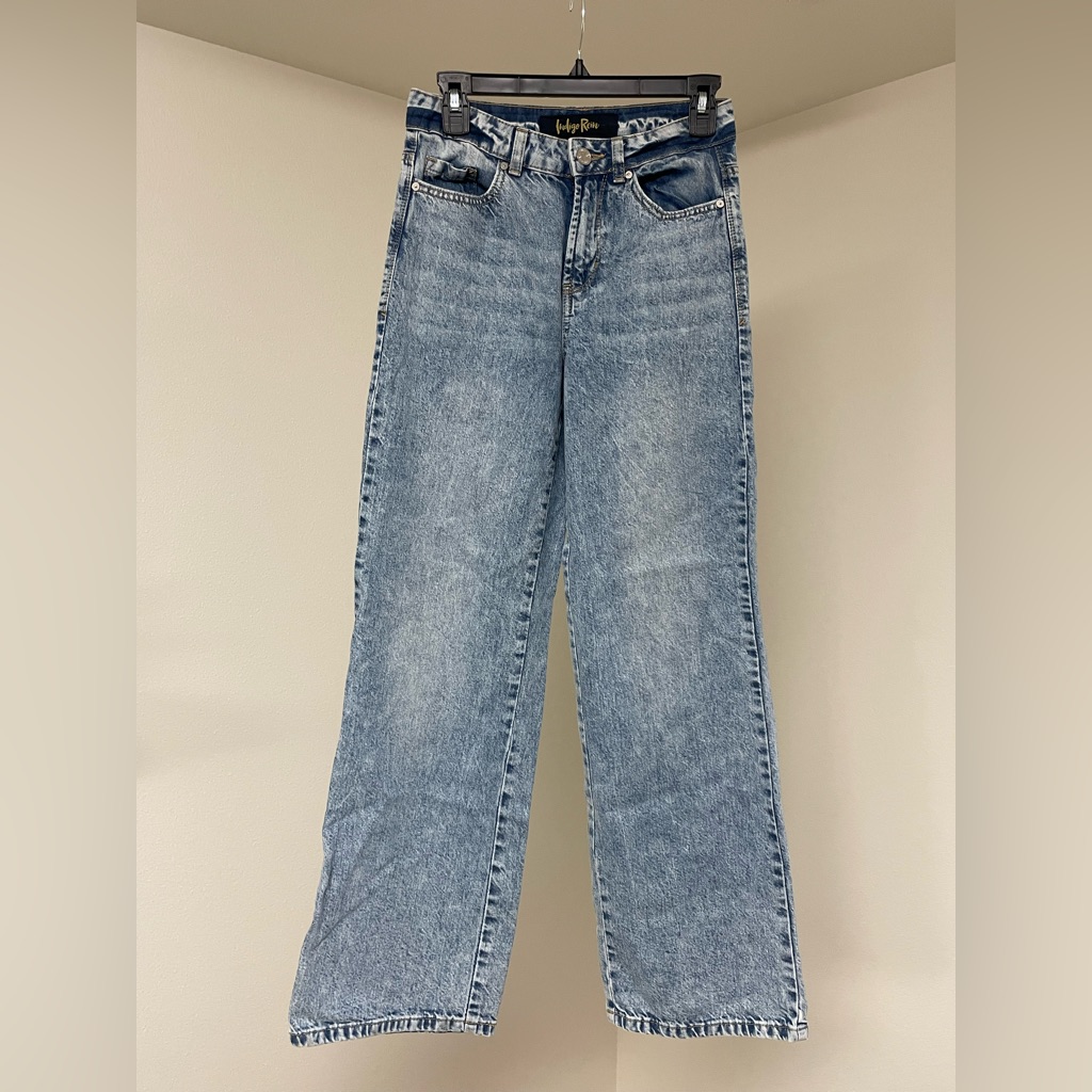 Indigo Rein Denim Blue Wide Leg Jeans Indigo Rein Denim Blue Wide Leg Jeans